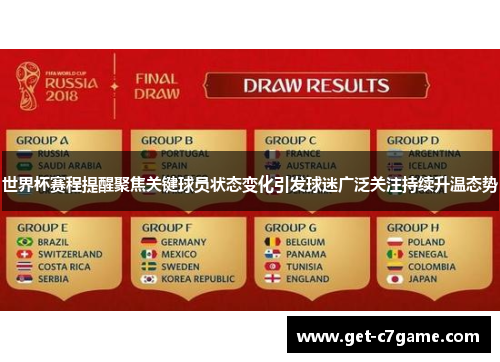 世界杯赛程提醒聚焦关键球员状态变化引发球迷广泛关注持续升温态势